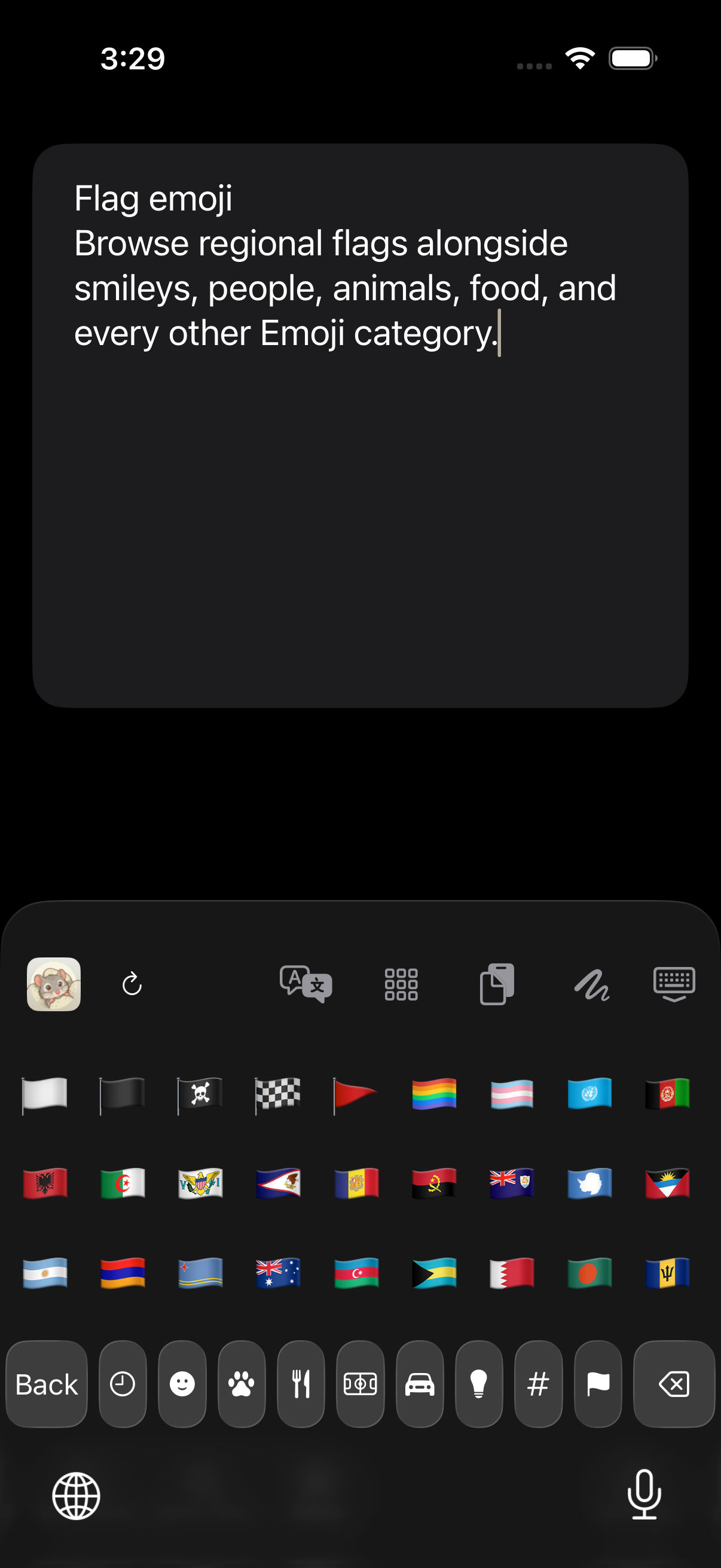 Real Emoji flags category